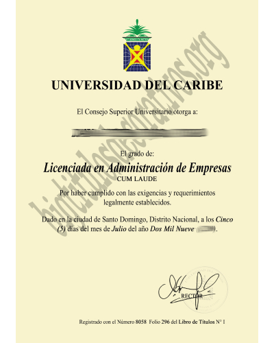 COMPRAR TÍTULO UNIVERSIDAD DEL CARIBE